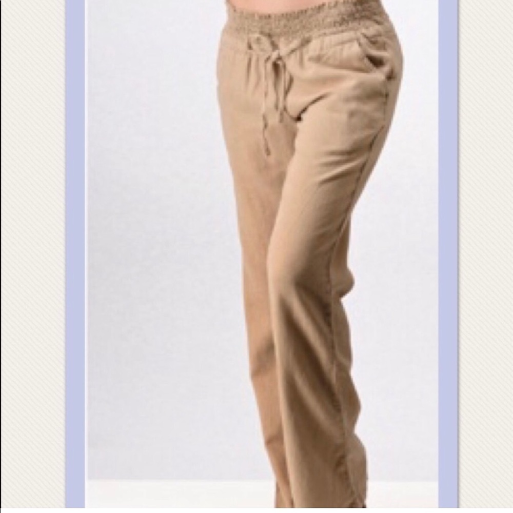 Mocha Linen Pants